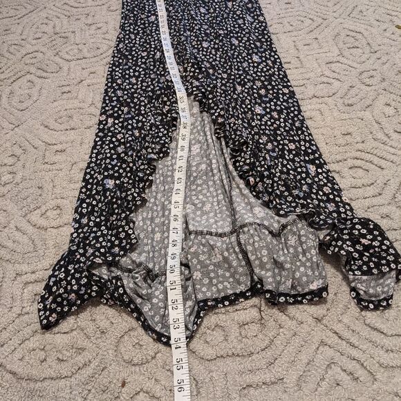 MAXI dress floral ditsy calico floral print Small @V - Picture 4 of 11